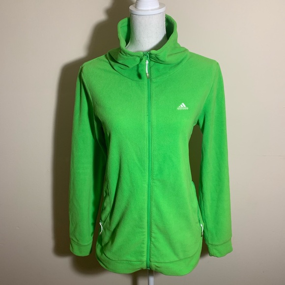 adidas fleece jacket women's